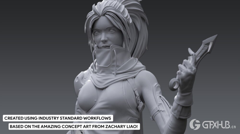 【中文字幕】3Ds Max+ZBrush高多边形 AAA 游戏角色创建教程第1部