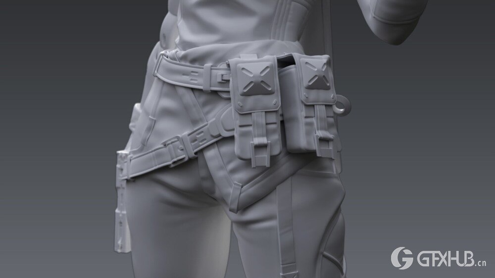 【中文字幕】3Ds Max+ZBrush高多边形 AAA 游戏角色创建教程第1部