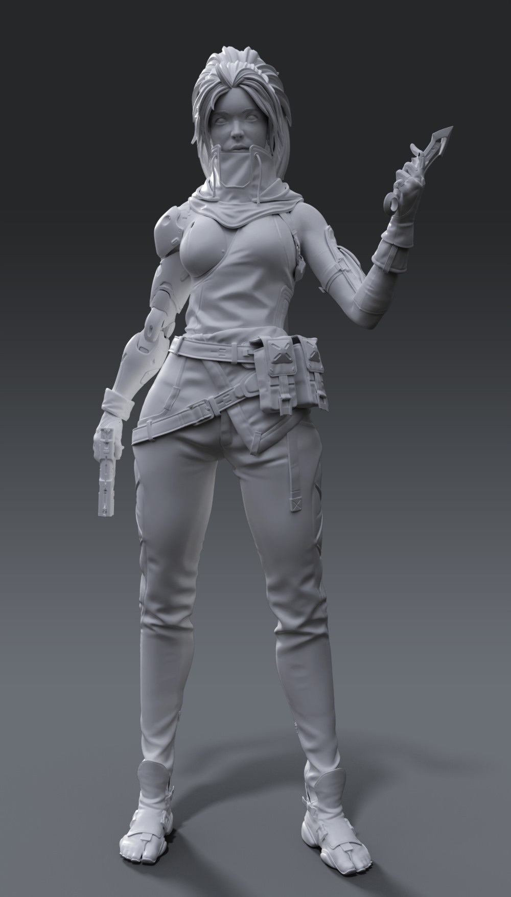 【中文字幕】3Ds Max+ZBrush高多边形 AAA 游戏角色创建教程第1部