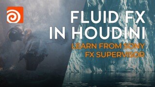 【中文字幕】Houdini 逼真流体水特效教程 Rebelway – Fluid FX IN Houdini