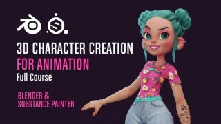 【中文字幕】使用 Blender 和 Substance Painter 创建3D角色动画教程