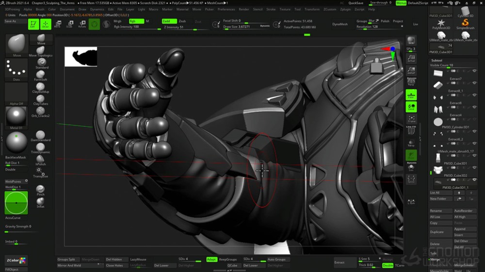 【中文字幕】使用 ZBrush 雕刻棋盘游戏的微缩模型 Sculpting Miniatures for Boardgames Using ZBrush