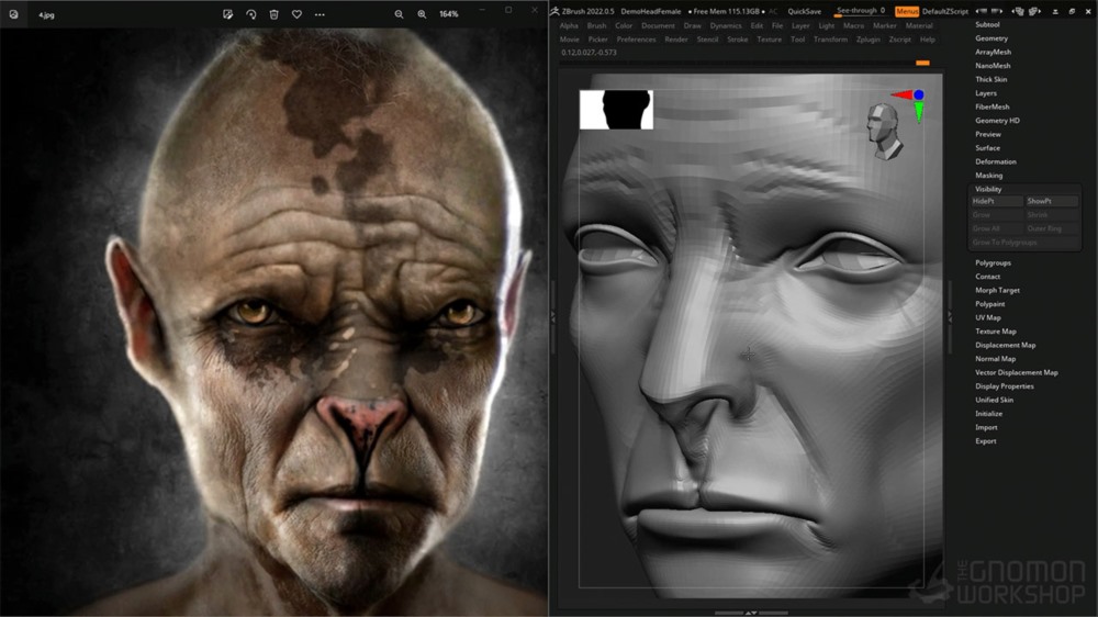 【中文字幕】MAYA+ZBrush创建逼真的人形3D角色 Creating a Realistic Humanoid 3D Character