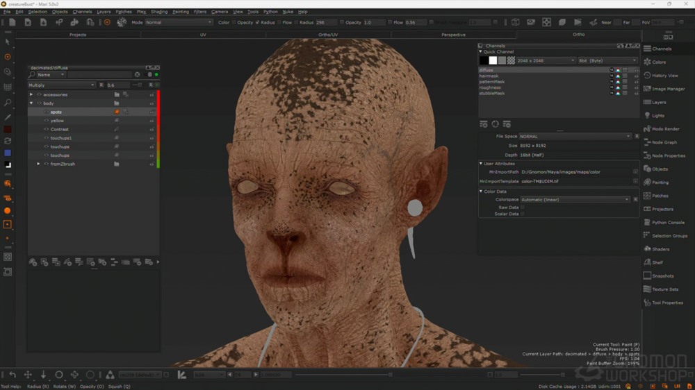 【中文字幕】MAYA+ZBrush创建逼真的人形3D角色 Creating a Realistic Humanoid 3D Character