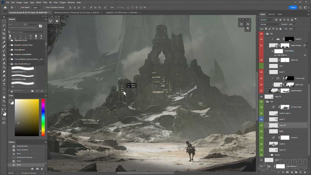 【中文字幕】Blender+3D-Coat 高保真环境设计 High-Fidelity Environment Design