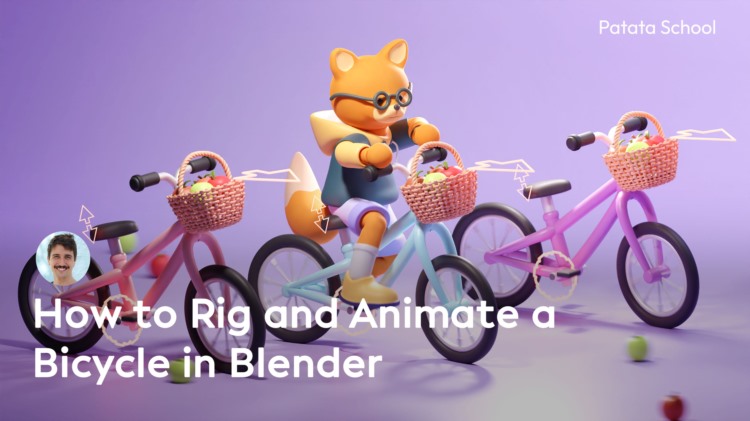 【中文字幕】blender自行车动画绑定教程 How to Rig a Bicycle in Blender