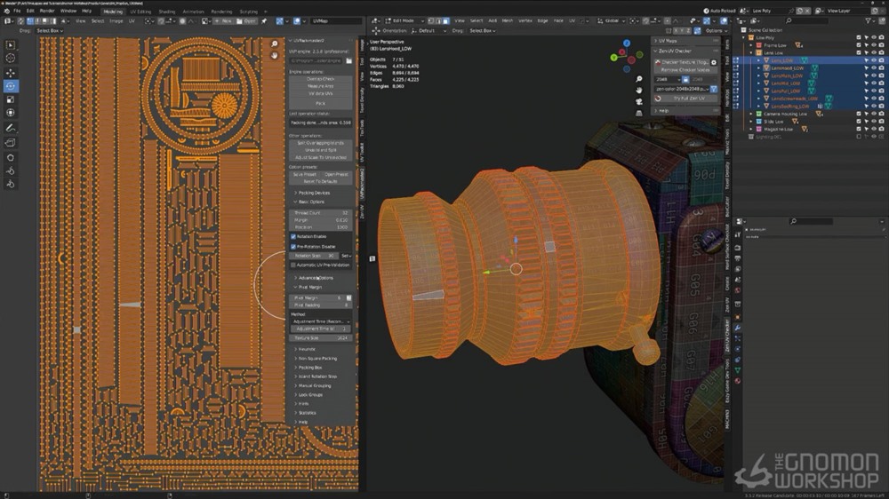 【中文字幕】Blender+ZBrush枪支武器建模教程 Creating a Hero Weapon for Games