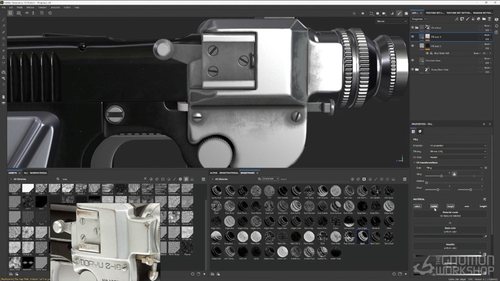 【中文字幕】Blender+ZBrush枪支武器建模教程 Creating a Hero Weapon for Games