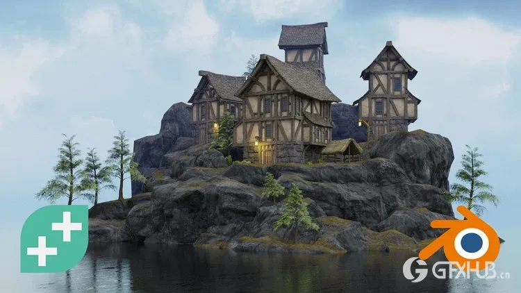 Blender 视频游戏创建3D环境资产教程 Blender Environment Artist - Create 3D Worlds