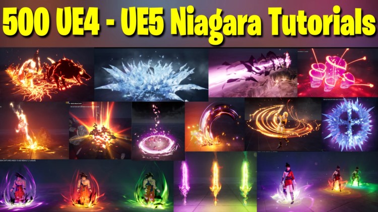 500+UE虚幻引擎特效教程 CGHOW Niagara tutorials 500+ tuts