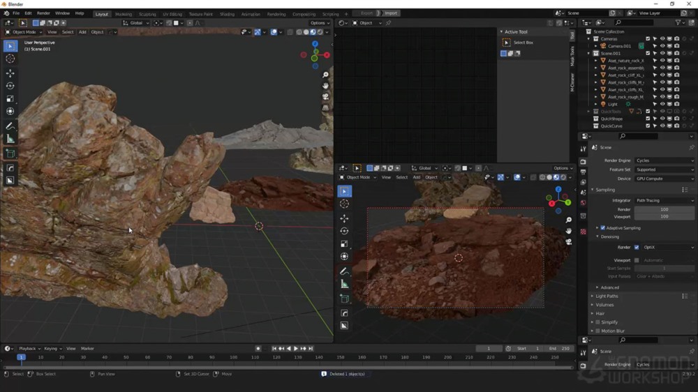 【中文字幕】Blender 三维概念环境制作教程 Using Blender For Environment Concept Art