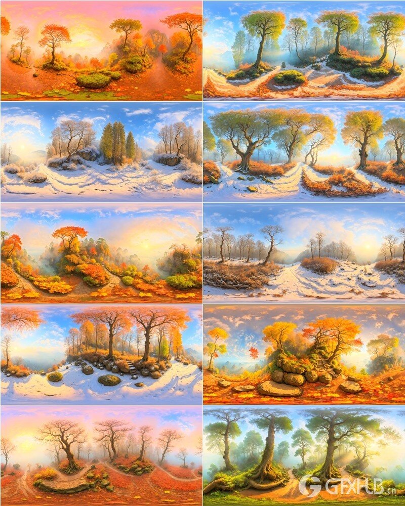 51个森林环境360°全景HDRI贴图 HDRI Next Level Forest Vol.2