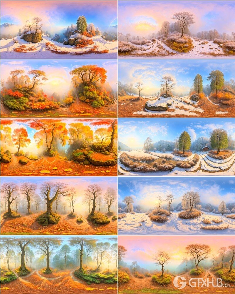 51个森林环境360°全景HDRI贴图 HDRI Next Level Forest Vol.2