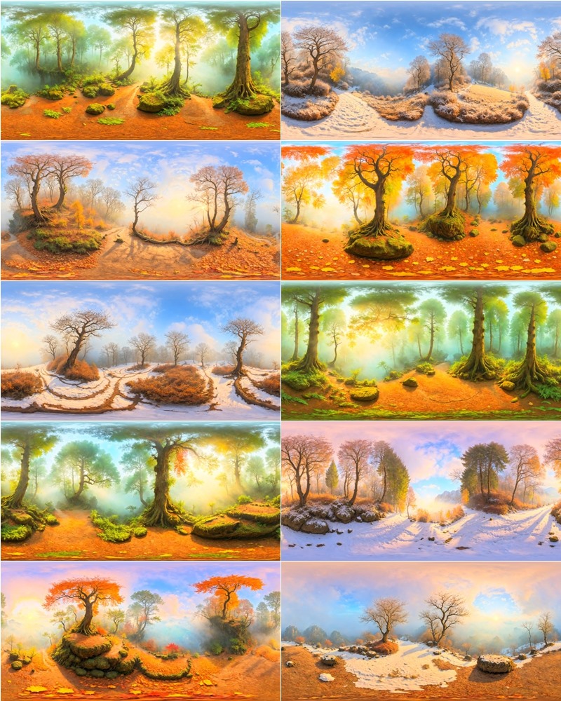 51个森林环境360°全景HDRI贴图 HDRI Next Level Forest Vol.2