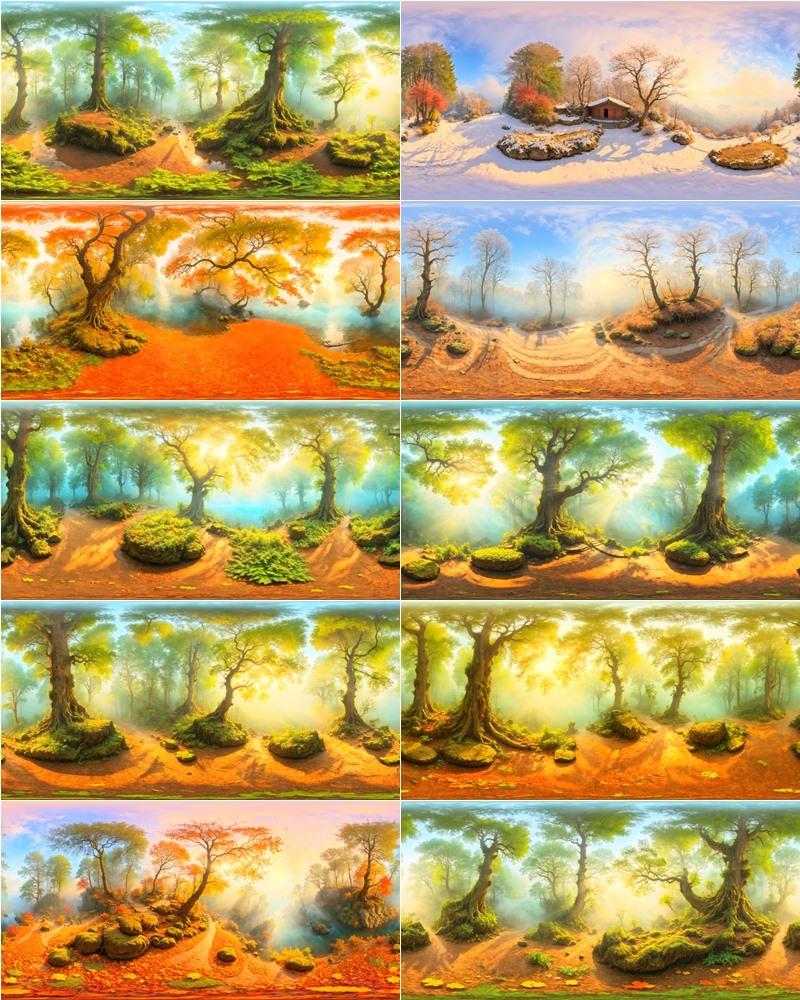51个森林环境360°全景HDRI贴图 HDRI Next Level Forest Vol.2