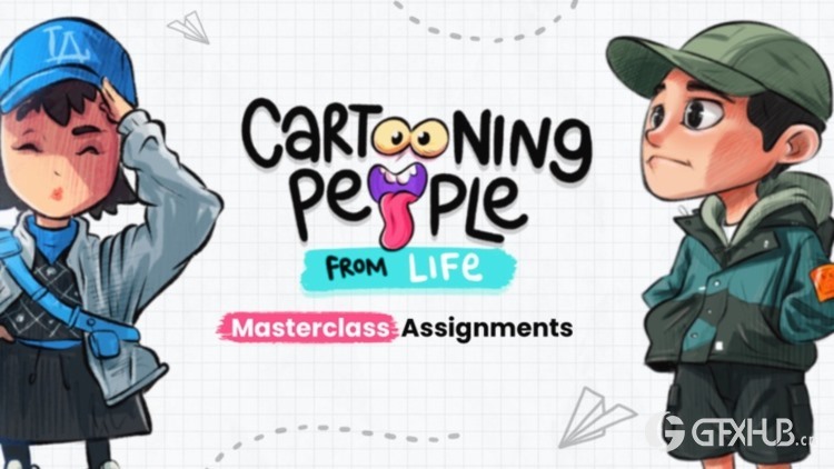 【中文字幕】卡通人物绘画教程 Cartooning People from Life