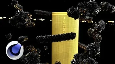 C4D建模贴图音频驱动特效动画教程 Cinema 4D Model, Texture and Animate Motion to Sound