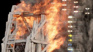 【中文字幕】Houdini 模拟火焰和烟雾渲染教程 FXPHD – HOU233 – Rendering Fire and Smoke Simulations in Houdini