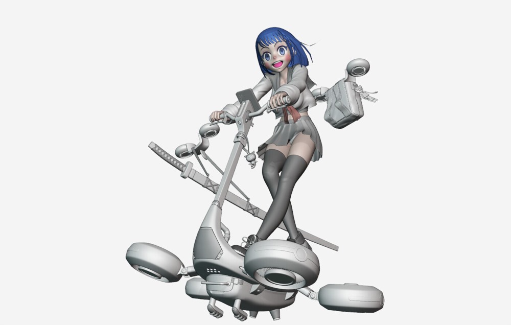 【中文字幕】Blender 风格化动漫角色设计建模教程 Libel Academy - Blender Characters - Student Girl