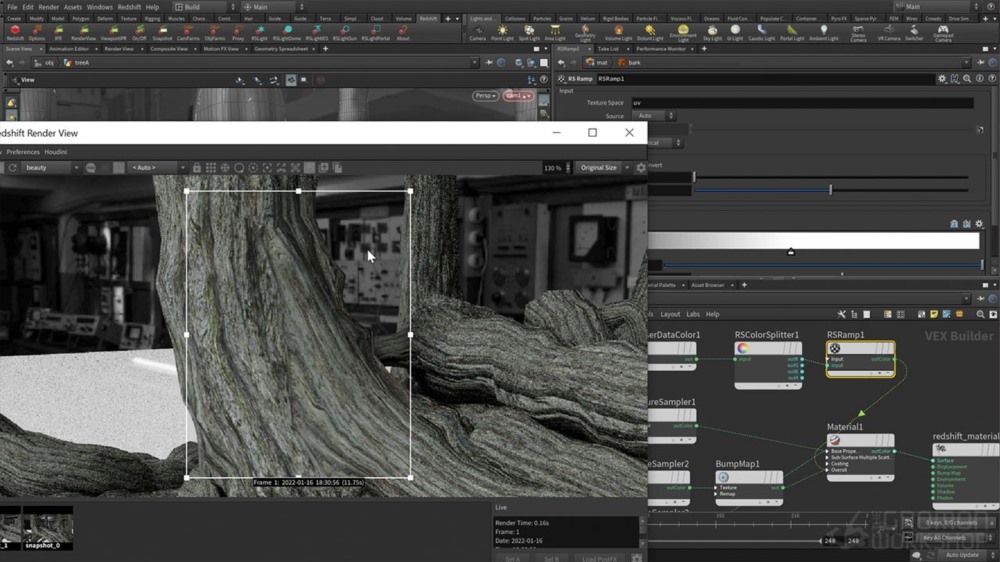 【中文字幕】使用 SpeedTree 创建高分辨率自定义树 Creating High-Resolution Custom Trees Using SpeedTree