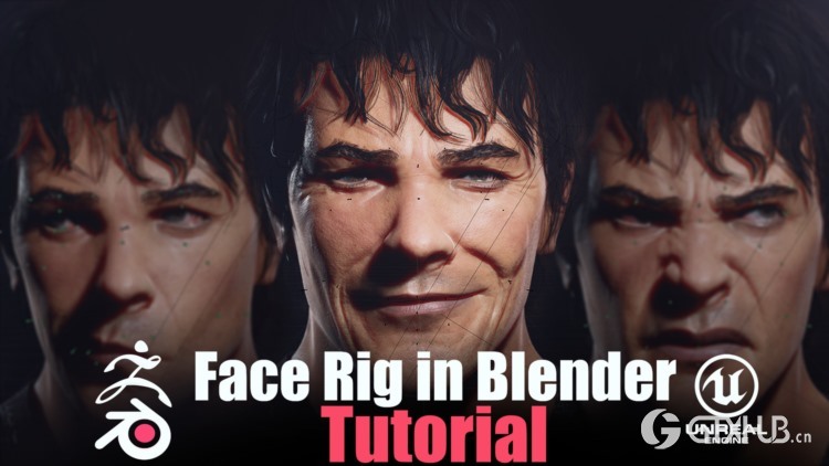 【中文字幕】Blender 脸部绑定教程 Face Rigging in Blender Tutorial