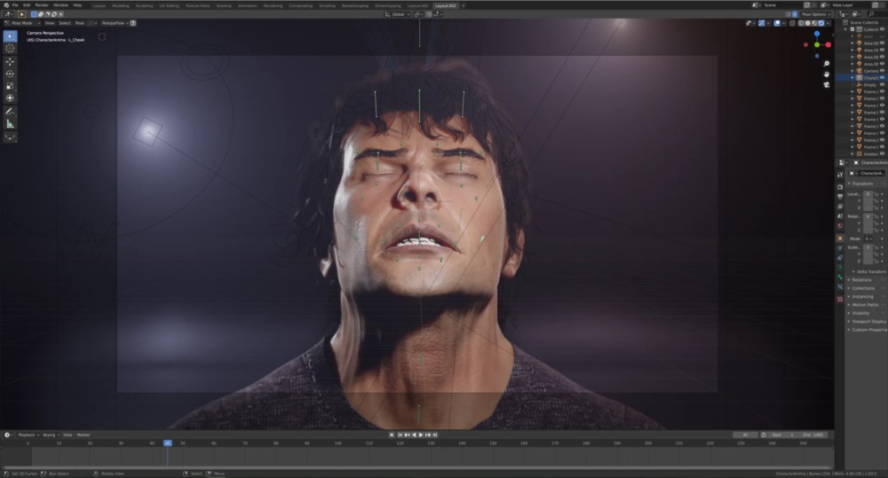 【中文字幕】Blender 脸部绑定教程 Face Rigging in Blender Tutorial