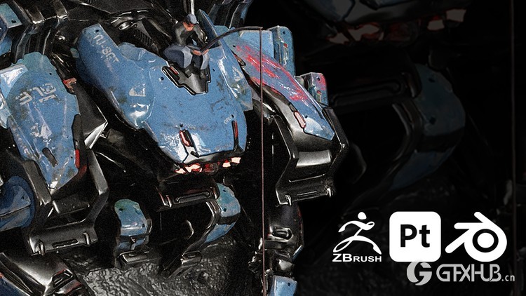 Zbrush+Blender完整资产创建工作流程 Full Asset Creation Workflow