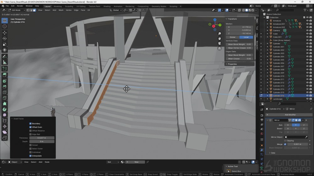 【中文字幕】Blender+PS 三维概念场景制作工作流程 World Building using Blender