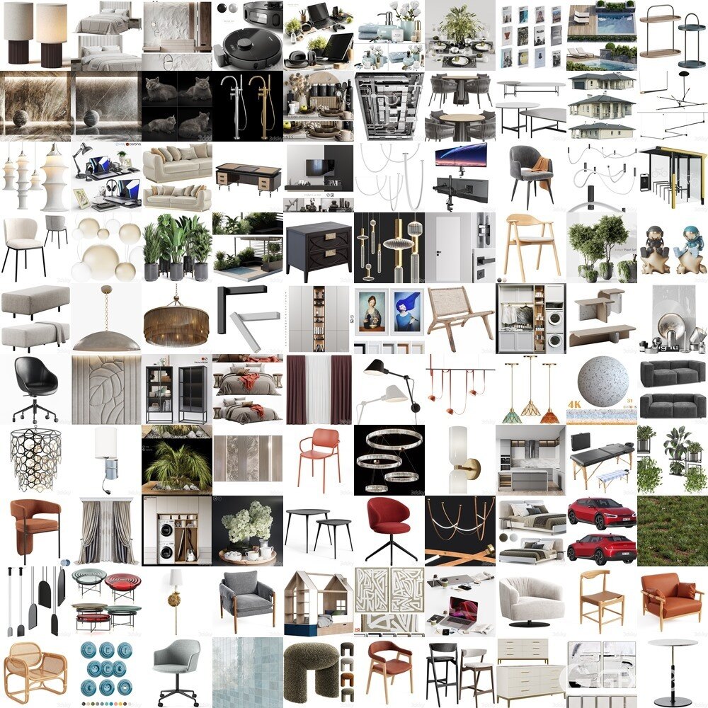 3DSky Pro 3D模型合辑2025年1月第2季 | 250套 | 11.8GB