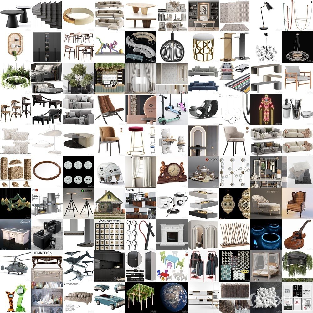 3DSky Pro 3D模型合辑2025年1月第2季 | 250套 | 11.8GB