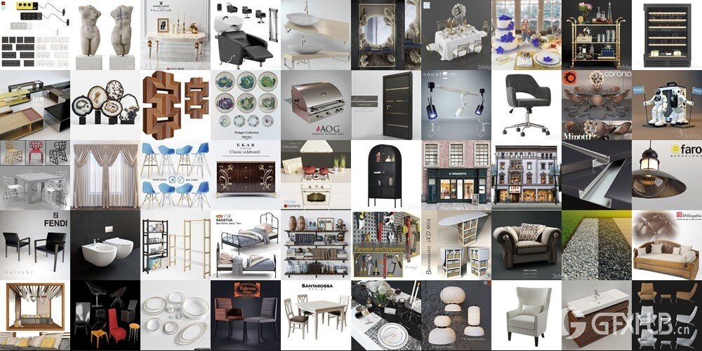 3DSky Pro 3D模型合辑2025年1月第2季 | 250套 | 11.8GB