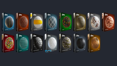 400组PBR贴图+材质预设合集 CGAxis – Physical 10 PBR Textures Collection Complete