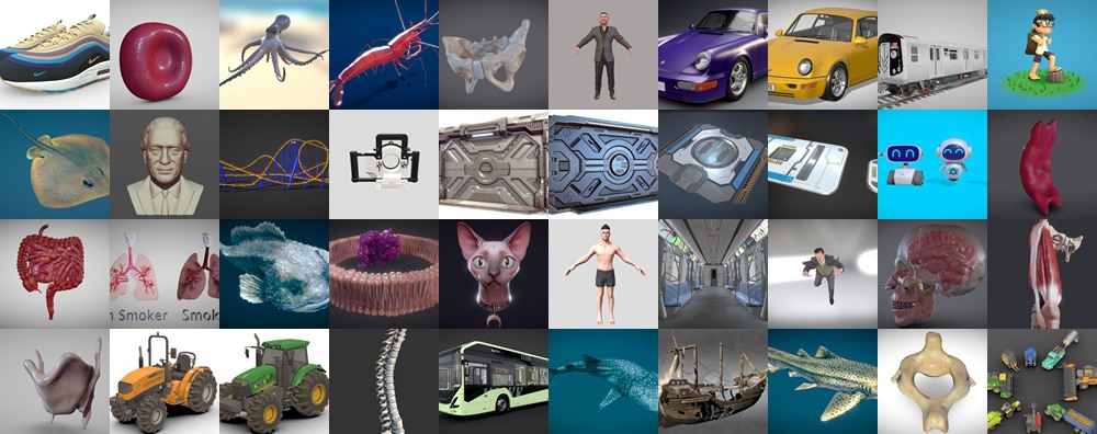 Sketchfab 140个3D模型合集2025年第1季 Sketchfab – 3D Model Pack 2025 Vol.1