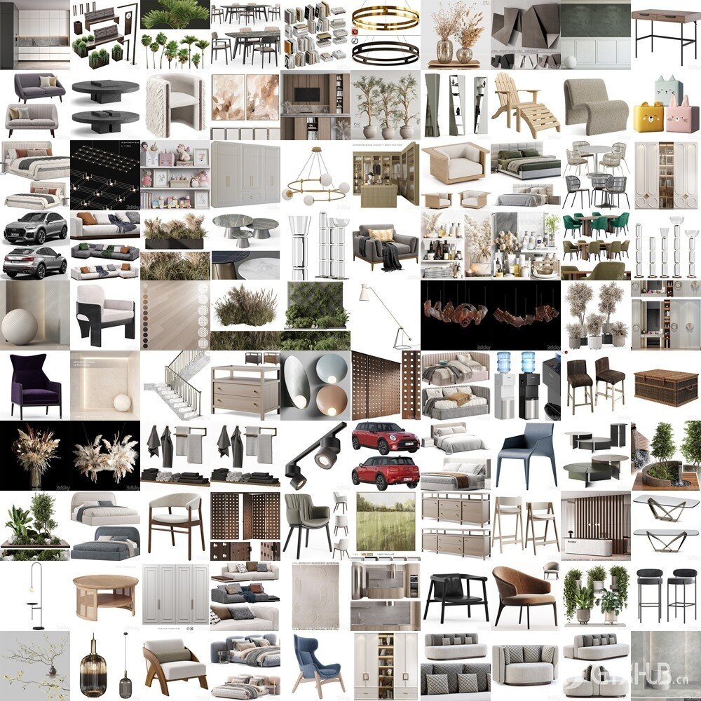 3DSky Pro 3D模型合辑2025年1月第3季 | 300套 | 16.5GB