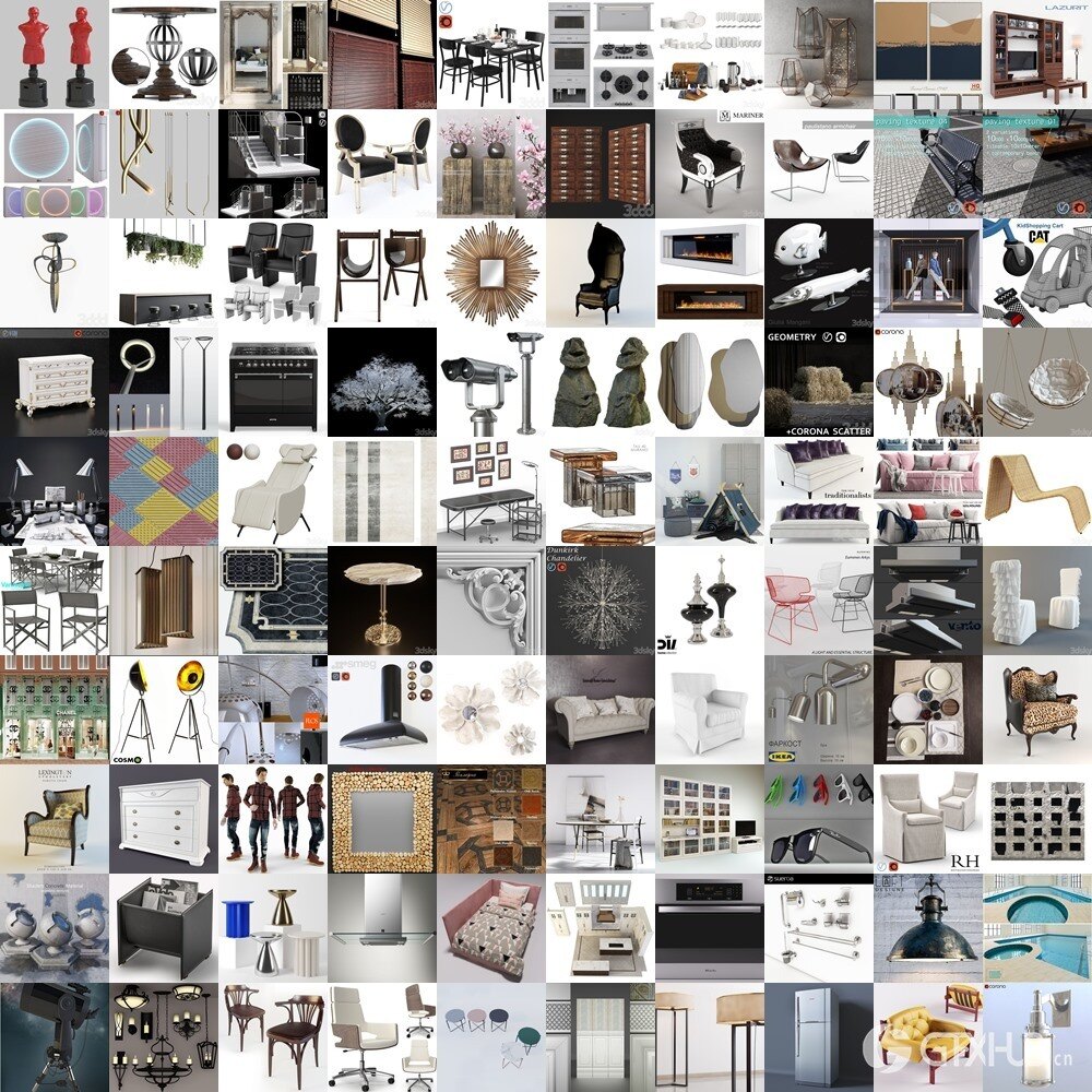 3DSky Pro 3D模型合辑2025年1月第3季 | 300套 | 16.5GB