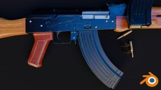 【中文字幕】Blender AAA游戏武器3D建模教程 Weapon modeling for AAA games in Blender