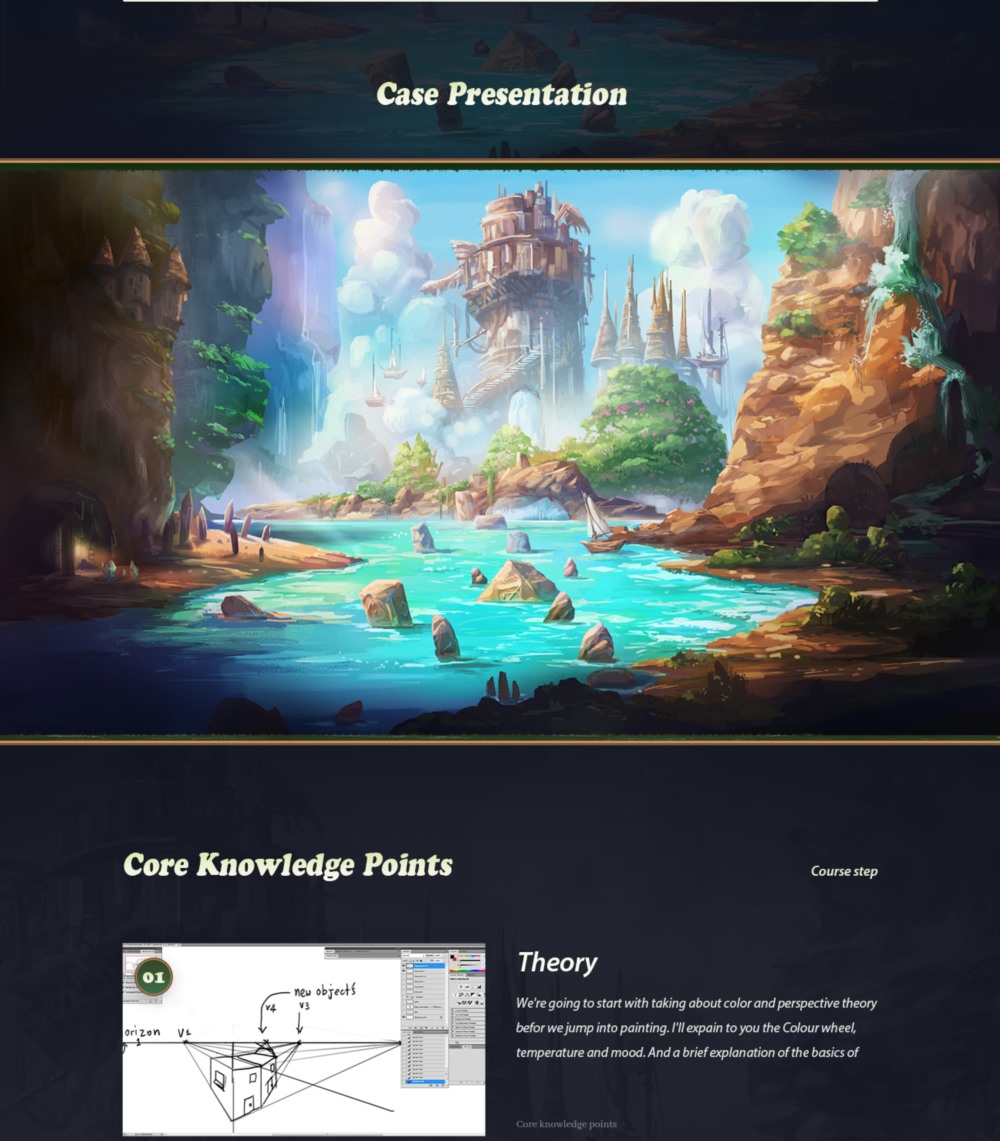 【中文字幕】幻想环境插画课程 Fantasy Environments Course