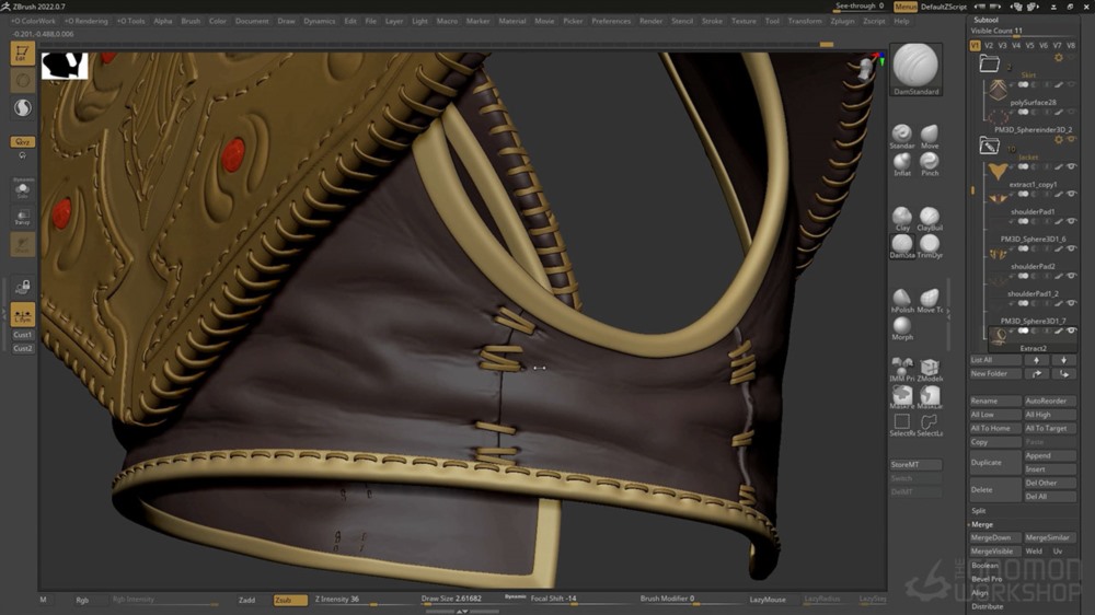 【中文字幕】ZBrush+Maya 三维游戏角色建模教程 Creating a Character for Games Vol. 1