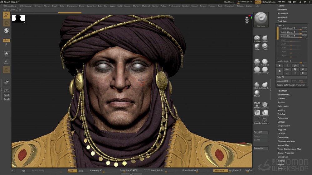【中文字幕】ZBrush+Maya 三维游戏角色建模教程 Creating a Character for Games Vol. 1