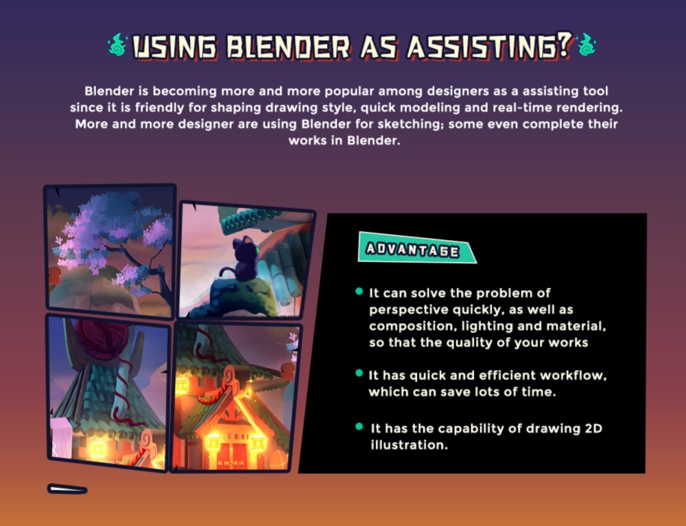Blender和PS绘制风格化插图 Drawing Stylized Illustration using Blender and Photoshop