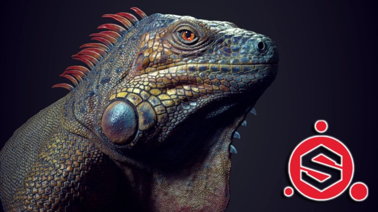 Substance Painter 有机实时纹理完整课程 Organic Real Time Texturing in Substance Painter Full Course Iguana