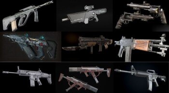 武器枪械游戏资产3D模型合集第5季 PBR Game Weapons Firearms 3D Models Vol.5