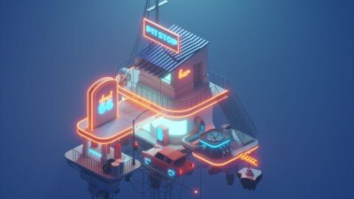 【中文字幕】Blender 3D插画教程 Polygon Runway – Become a 3D illustrator