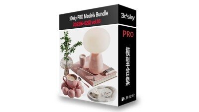 3DSky Pro 3D模型合辑2025年2月第3季 | 300套 | 17GB