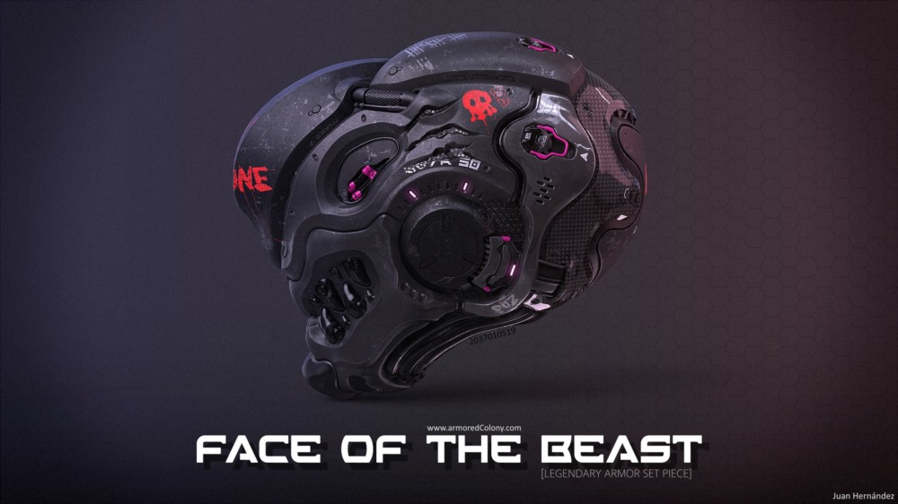 ZBrush 创建简洁的未来派头盔教程 Armored Colony - Helmet Sci-Fi with ZBrush