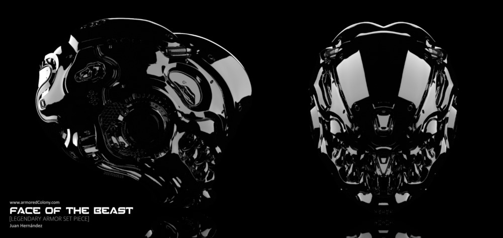 ZBrush 创建简洁的未来派头盔教程 Armored Colony - Helmet Sci-Fi with ZBrush