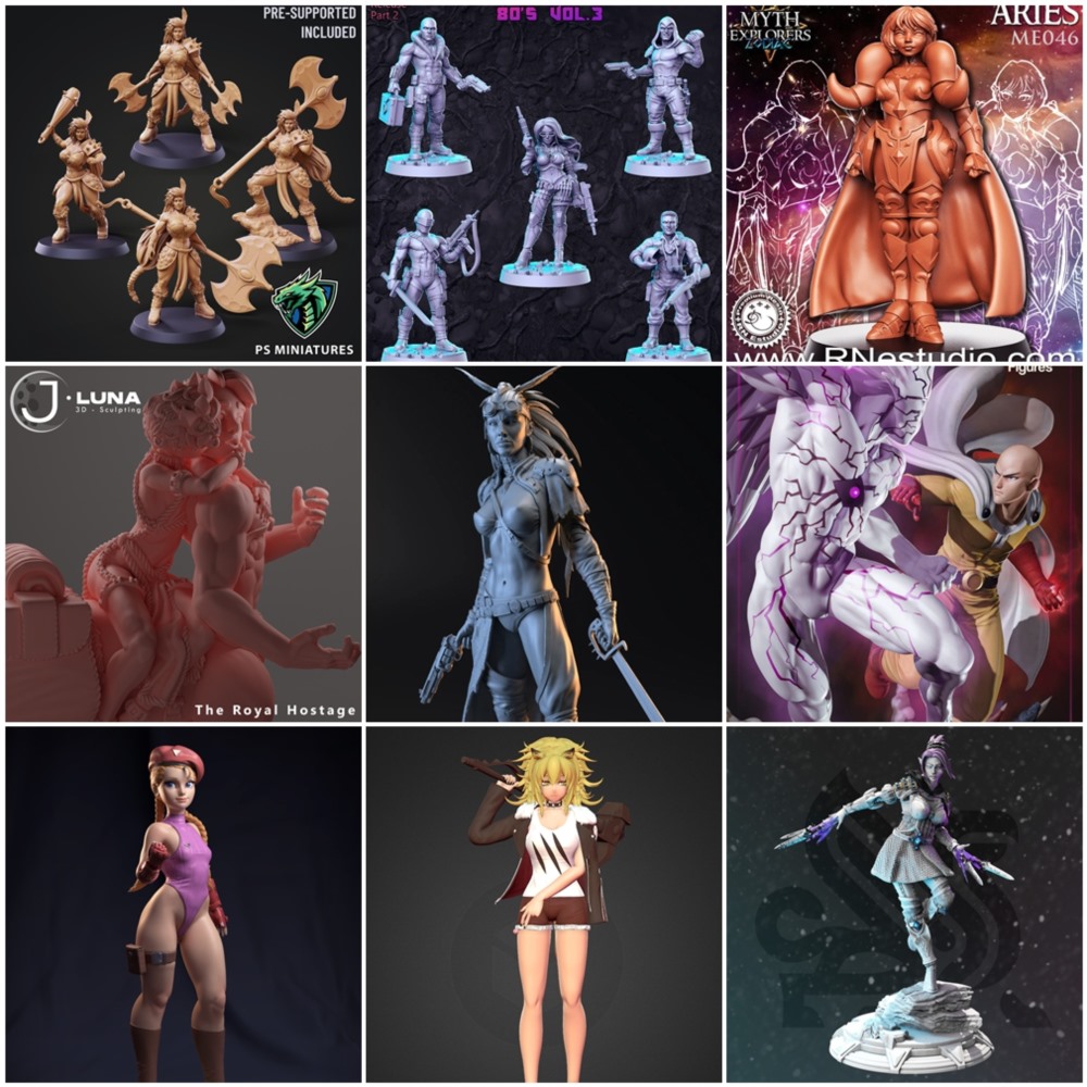 65组3d打印模型合辑2023年3月第一季 3d Print Models Collection 1 March 2023