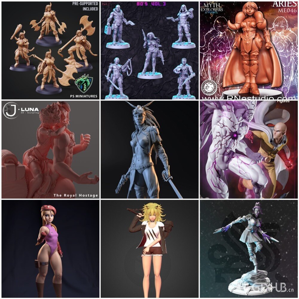 65组3D打印模型合辑2023年3月第一季 3D Print Models Collection 1 March 2023