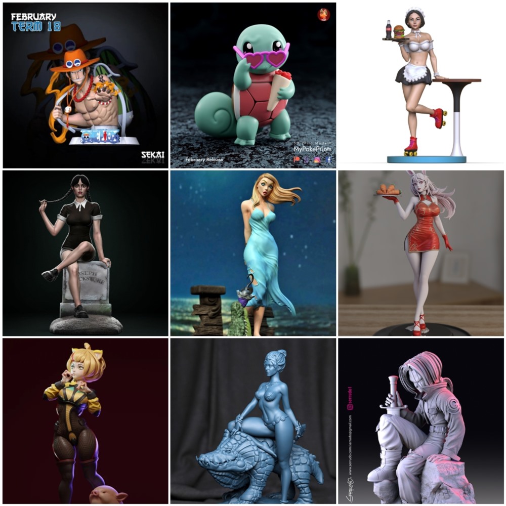 65组3d打印模型合辑2023年3月第一季 3d Print Models Collection 1 March 2023