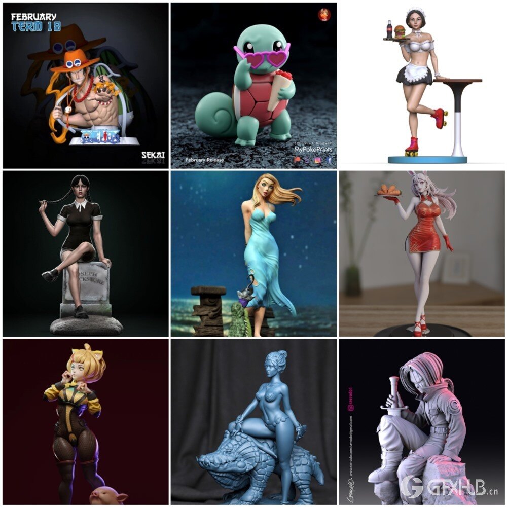 65组3D打印模型合辑2023年3月第一季 3D Print Models Collection 1 March 2023